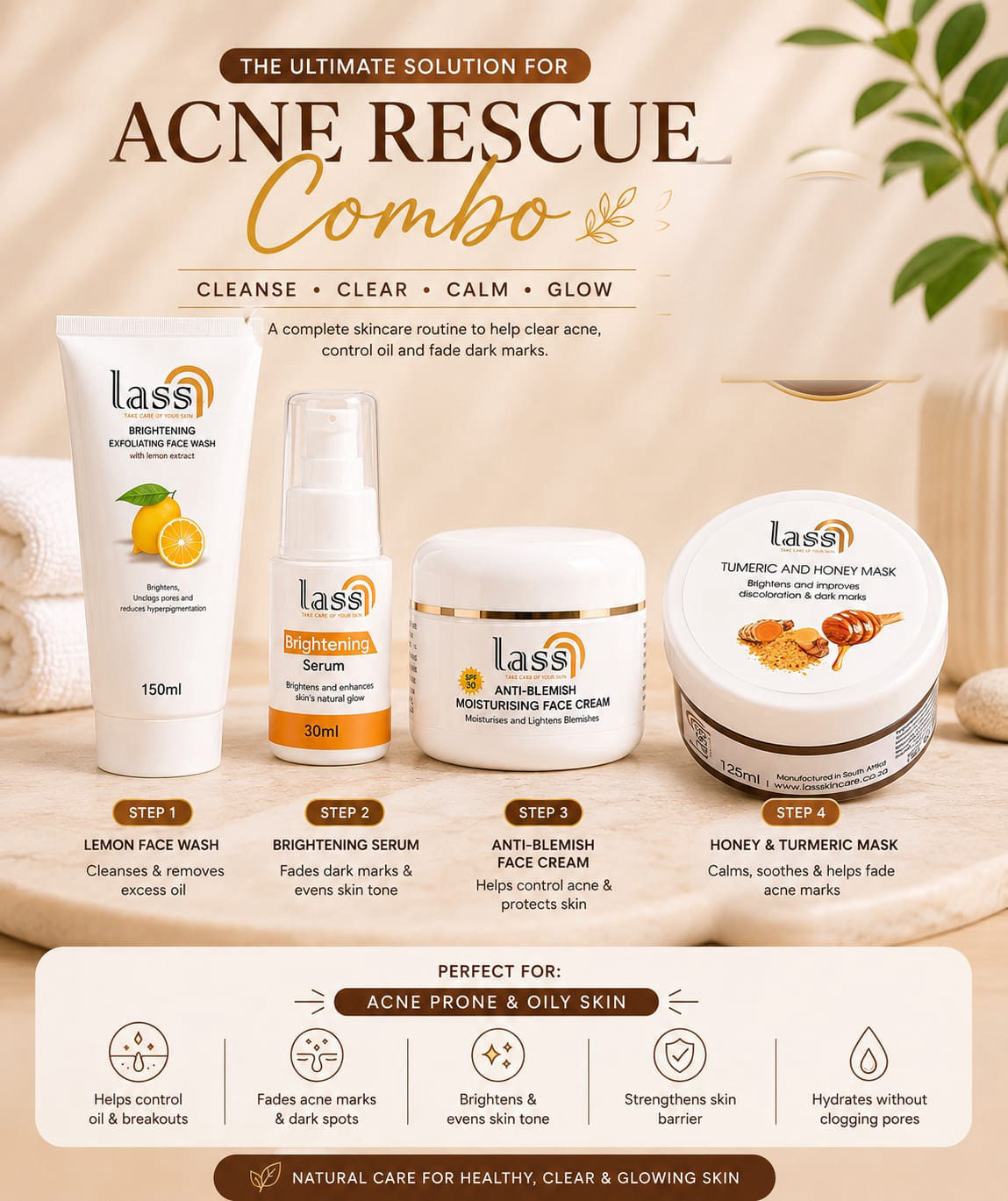 Acne Rescue Combo (4 Steps)